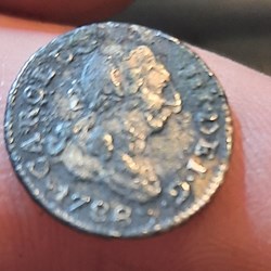 Charles 3 A / Tete ne a d R/Armoiries +1788 D14.9 P1.44g CIRA 68 (10)