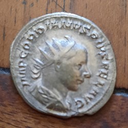 Gordien3 A/Buste radie a d R/Hercule nu debout de face +240-243 D23.2 P4.20 RCV8670 C404 RIC95