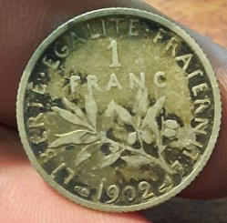 Troisieme Republique 1Franc 1902 Semeuse