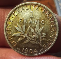 Troisieme Republique 1 Franc Argent 1904