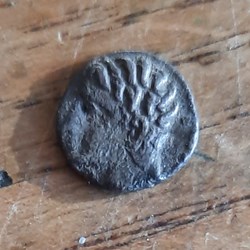 Marseille obole A/Tete Apollon a g R / Roue avec rayons -300-100 D9.6 P 0.48g Feugere OBM 10a