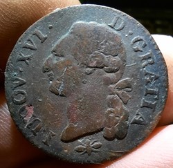 Louis xvi A/Tete nue a g R/ Ecu de France D38.8 P11.49g C2194/2195 G350 DY1714