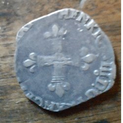 Henri 4 A/Croix fleurdelisee R/Ecu de France V ET III . D23.6 P 4.81g