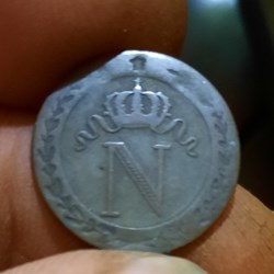 Napoleon 1° A / N et couronne R/ Legende D18.9 P1.82g F130/9