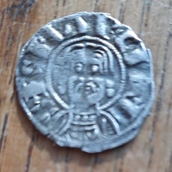 AbbayeST Martial A/Buste de face R/ Croix perlee cantonnee 8 annelets +1106+1160 D18.5 P0.63g bd392