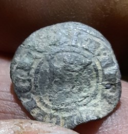 Robert d Anjou A/Tete a g R / Croix patee D14.4 P 0.53 g Bd835