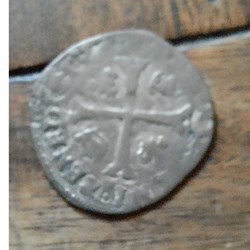 Charles x A/Ecu de France accoste de 2C R/Croix echancree . D 23.9 P 2.30g