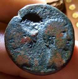 Nimes dupondius A/Tetes adossees Octave et Agrippa R/Crocodile -16-15 D26 P11.16g