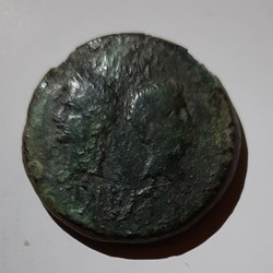 Nimes Dupondius A/Tetes adossees Agrippa et Auguste R/Crocodile D 29.8 P16g du I°type