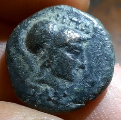 Ligue Thessalienne A/ Tete Athena a d R/Cheval a d -196-146 D16.7 P4.38g BMC62 GC2238