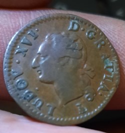 Louis XVI A/Tete nue a g R/Ecu de France D22.2 P 3.52 C2197 G348 DY1716 DR614
