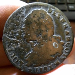 constitution Louis XVI A/Buste du roi R/ Faisceau ,bonnet phrygien D34.5 P22.40g C2249 DY1722 R37/58