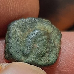 Peri Massaliete A /Tete indigene a d R/Taureau a d D14 P 1.74g reference inconnue