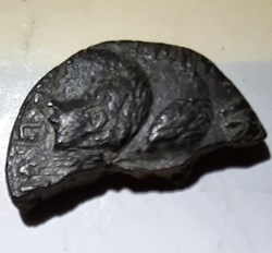 Nimes AS A/Tetes adossees Agrippa et Auguste R/Crocodile -16-10 D25.5 P 7.16g LT2778 RIC 155