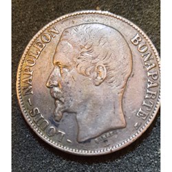 2°Republique Louis Napoleon Bonaparte A/Tete nue a g R/Couronne D32.2 P24.58g F329/1