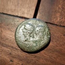 Nimes Dupondius serie 1A/Tetes adossees Agippa barbu R/Crocodile COL NEM -28-27 D30.5 P16.44