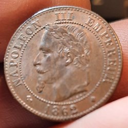 Napoleon 3 A/Tete nue a g R/Aigle D20 P 2.01g F108A/5