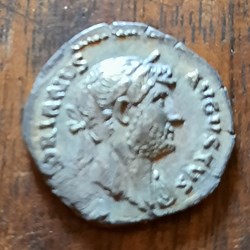 Hadrien A/Buste laure a d R/La Concorde assise a d +126 D18.6 P2.41 RCV3475 C328 RIC172