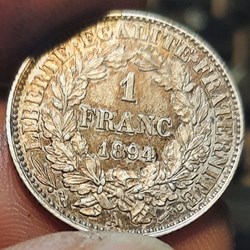 Troisieme Republique A/ Tete Ceres a g R / Couronne chene et laurier D23 P 4.99g F216/12