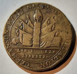 2 Sols de Clemenson A / Faisceau R / Legende D 31 P 13.88g  VG302 Maz.127