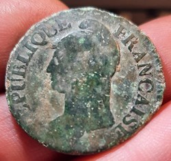 Directoire /Consulat A/Tete republique a g R / Legende D27.6 P9.45g F 115