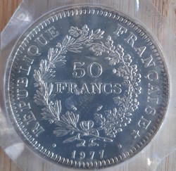 France 50 francs A/Couronne R/ Hercule entre Liberte et Egalite D 41 P 30g F427/5