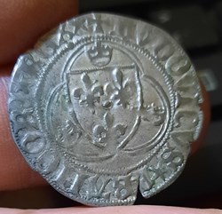 Louis XI A/ Ecu de France R/Croix dans quadrilobe +1461 D28.1 P2.87g C755-756 DY550 L534