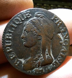 Directoire A/ Buste Liberte a g R/Legende dans le champ couronne de chene D27.4 P10.55g Franc 115/4