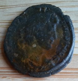 Constance 2 A /Tete diademe a d R / Soldat terrassant cavalier +352+353 D22.2 P 4.53g