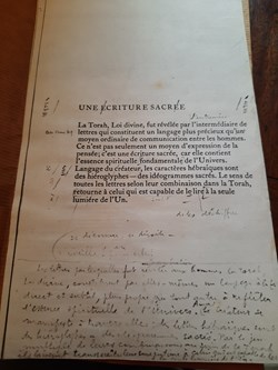 Etude sur les lettres Hebraique