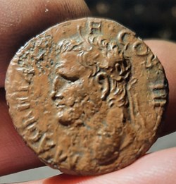 Agrippa A/Tete couronne rostrale R/Neptune nue debout a g 37+41 D26.3 P10.28g C3 RIC58 RCV 1812