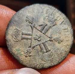 Louis XIIII A/3 groupes de 2L (1 faute ) R/Croix anillee D24.8 P6.19g C2019 G85 DY1593