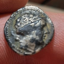 Marseille Drachme fourree A/Buste Artemis a d R/Lion a d -200-150 D15 P 1.76g Feugere DRM32-5