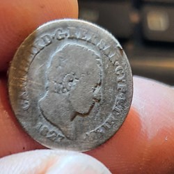 Charles Felix A/Tete a d R/ Ecu D18 P2.34g Mont 114