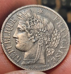 Troisieme republique A/ Tete Ceres a g R /Couronne chene et laurier D23 P4.98g F216/10