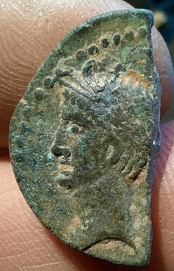 Nimes demi dupondius A/Tete Agrippa a g R/Crocodile -16-10