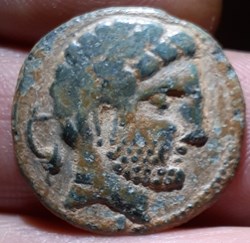 Espagne Sussetanos A/ Tete nue a d R/ Cavalier a d ,etoile -150-120 D23.1 P7.63g Calico 175-181