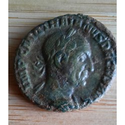 Trajan Dece A/Buste laure a d R/2 Pannonies debout D24.8 P10.03g RC 2719 RIC 124b C 88