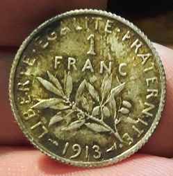 Troisieme Republique 1 Franc Semeuse 1913
