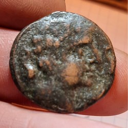 Iberique Kelse A/Tete a d R/ Cavalier a d avec palme -200-100 D26.7 P11.12g Feugere KEL-223