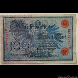 100 Reichmarks février 1908