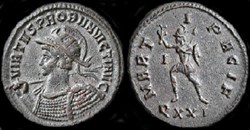 Probvs Ticinum RIC 510 "Invicti"