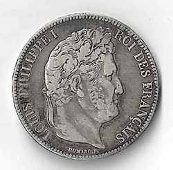 Louis Philippe I, 5 Francs tête laurée