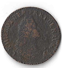 Louis XIV, Liard de France au buste âgé