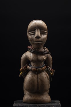 statuette Bariba blanche du Bénin