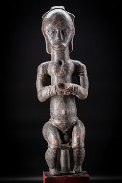 STATUE AFRICAINE EN BOIS FANG DU GABON