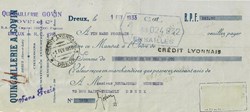 Mandat de la Quincaillerie A. Govin