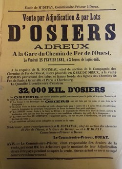 Vente d'osiers