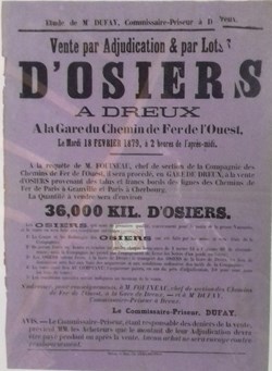 Vente d'osiers