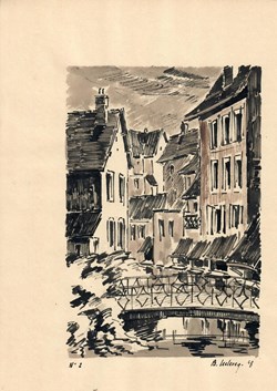 Passerelle sur la Blaise à Dreux